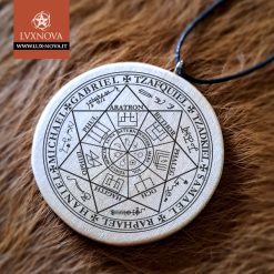 Talismano in legno - 7 Arcangeli - Dettaglio