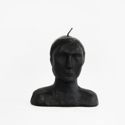 Candela Con Testa Di Uomo Piccola - Nera