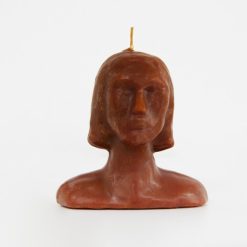 Candela Con Testa Di Donna Piccola- Miele - Dolcezza, Abbondanza, Pace