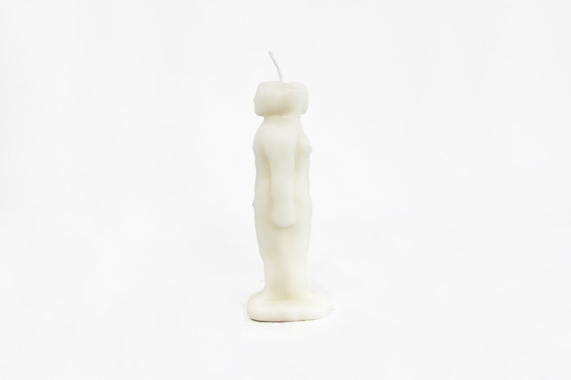 Candela a forma di coppia per separazione - Bianca