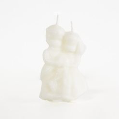 Candela a forma di sposi - Bianca