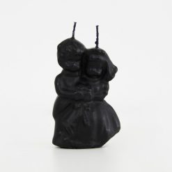 Candela a forma di sposi - Nera