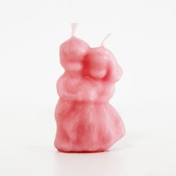 Candela a forma di sposi - Rosa