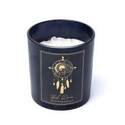 Candela d'intenti Boho Dreams in vetro - 120g