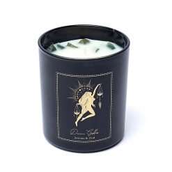 Candela d'intenti Divine Goddess in vetro con coperchio - 200g
