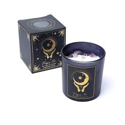 Candela d'intenti - Purifying - Moon in vetro - 120g - 01
