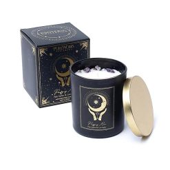 Candela d'intenti - Purifying - Moon in vetro - 200g - 01