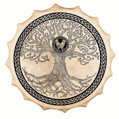Tamburo sciamanico in pelle di capra Siberiano - Albero della vita - 58 cm