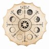 Tamburo sciamanico in pelle di capra Siberiano - Luna e vegvisir - 50 cm - 01