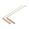 Bacchetta da rabdomante paio in ottone-rame -- 29x8 cm - 01