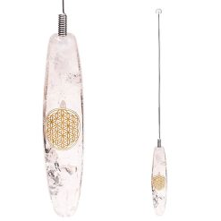 Bio-tensore Cristallo di rocca Fiore della vita - 01