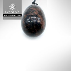 Uovo Yoni - Mogano Ossidiana 4,5 cm