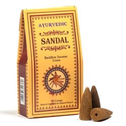 Coni d’incenso Backflow - Ayurvedic - Legno di Sandalo