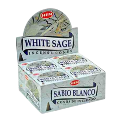 Coni di incenso HEM - Salvia Bianca