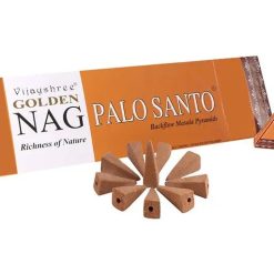 Coni di Incenso a Reflusso Jumbo - Golden Nag 42g - Palo Santo
