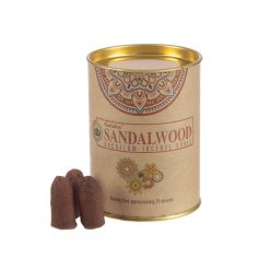 Coni di Incensi a Reflusso - Goloka - Sandalo