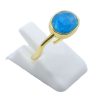 ANE029 - Anello Con Apatite Ovale in Argento Sterling 925