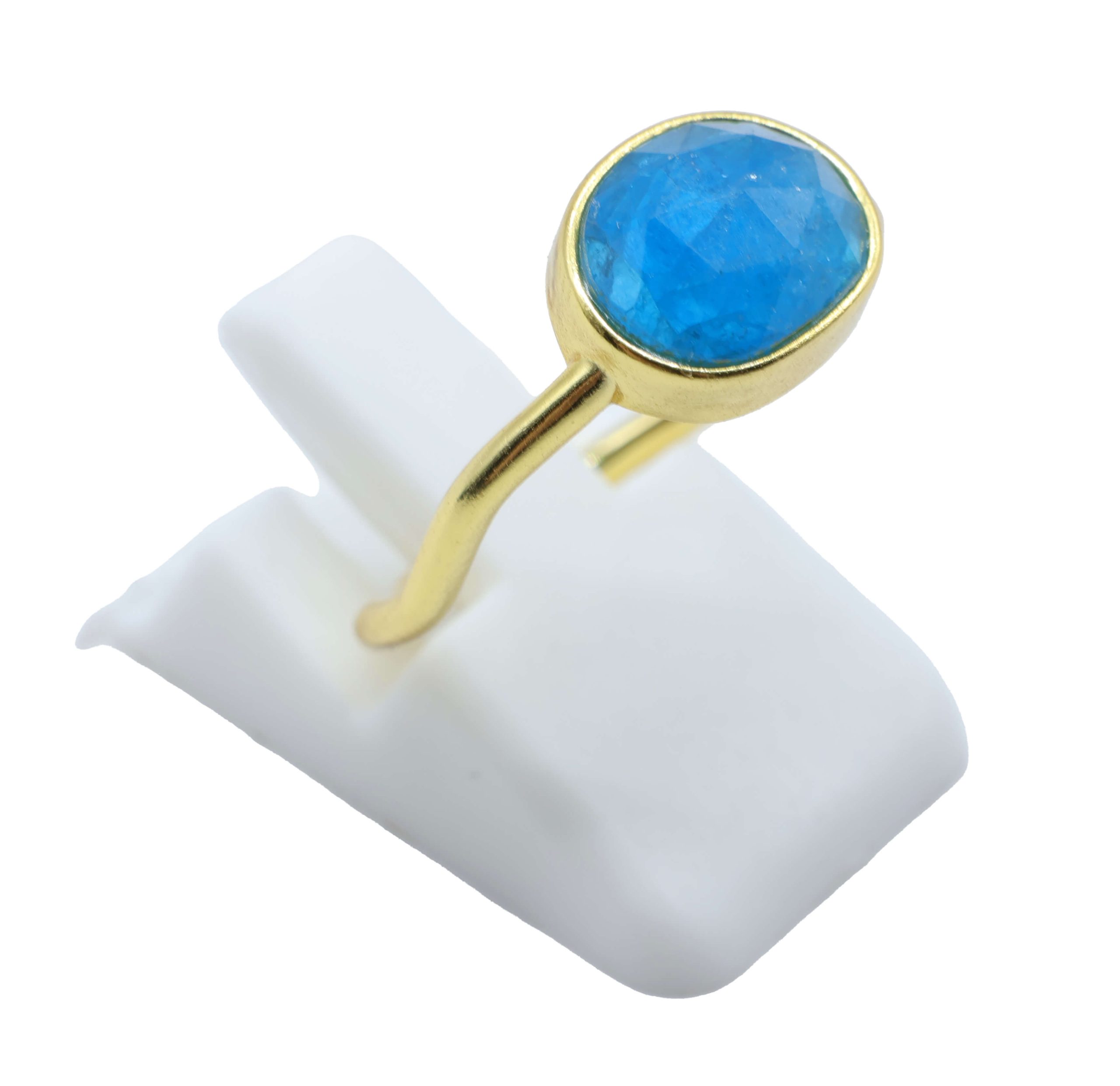 ANE029 - Anello Con Apatite Ovale in Argento Sterling 925