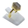 Anello Con Labradorite Esagonale in Argento Sterling 925