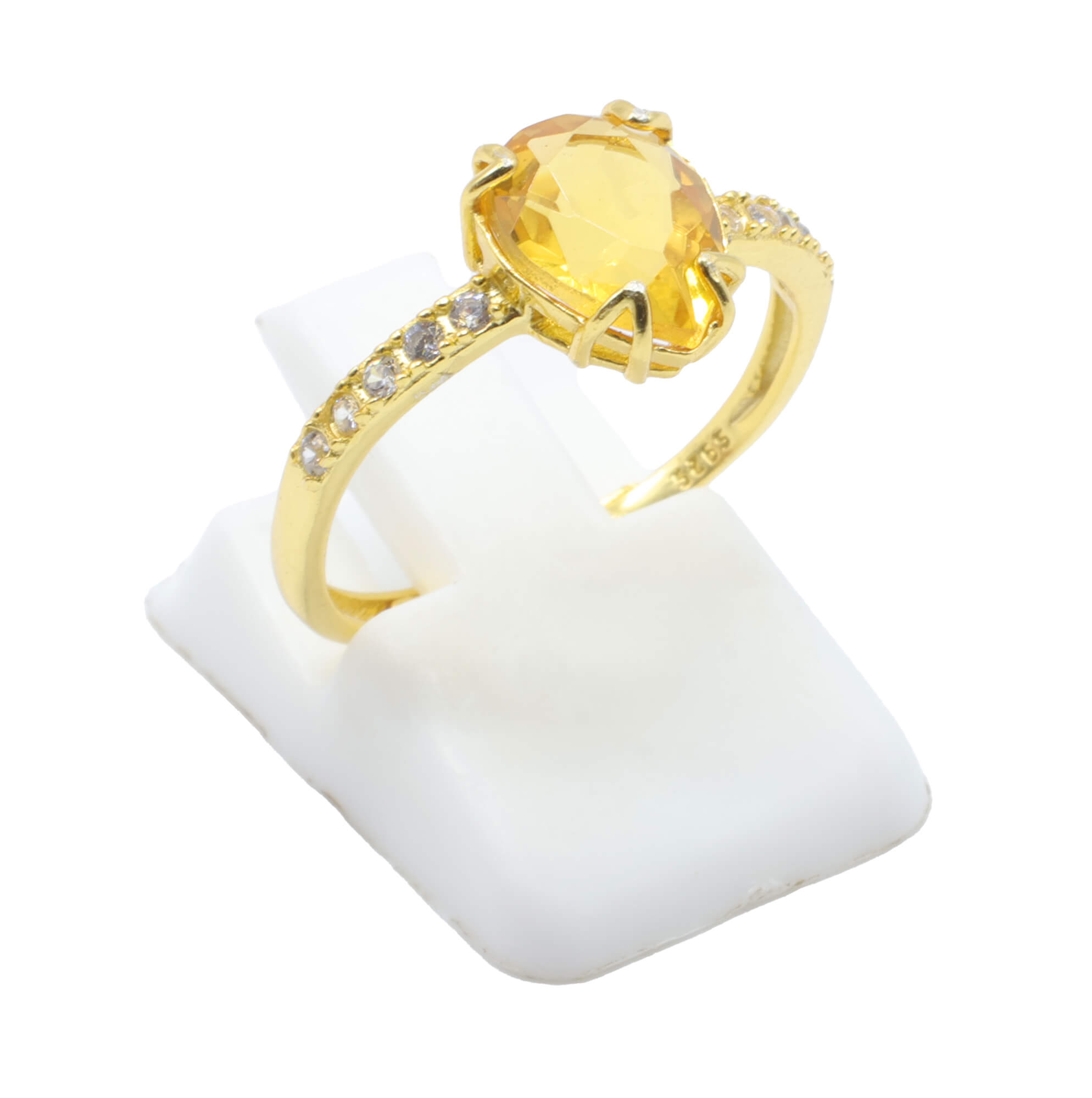 ANE067 - Anello Con Apatite a Goccia in Argento Sterling 925