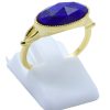ANE105 - Anello Con Lapislazzuli Ellisse in Argento Sterling 925