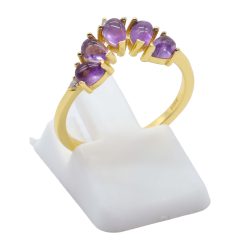 Anello Con Ametista Diadema in Argento Sterling 925