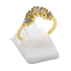 ANE120 - Anello Con Labradorite Diadema in Argento Sterling 925