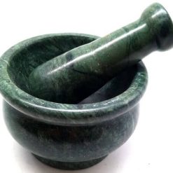Mortaio di marmo verde 10 cm