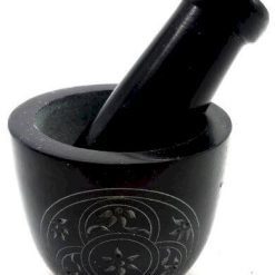 Mortaio di saponite nera 8 cm