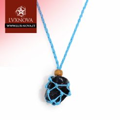 Portapietre in corda azzurro - 01