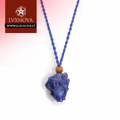 Portapietre in corda blu- 01