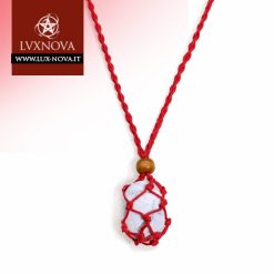 Portapietre in corda rosso - 01