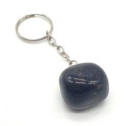 Portachiavi con onice burattato 3 cm