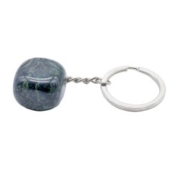 Portachiavi con diaspro Kambaba burattato 3 cm