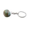 Portachiavi in amazzonite burattato 3 cm