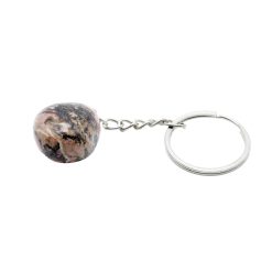 Portachiavi in rodonite burattato 3 cm