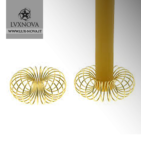 Portacandele stilo a molla