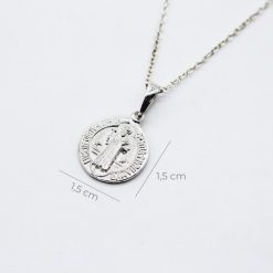 Amuleto - Medaglia di San Benedetto in Argento - 04