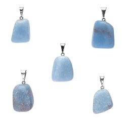 Ciondolo in angelite forato