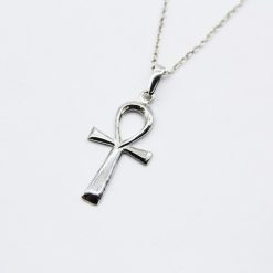 Alternative view of Ciondolo talismano d'argento Croce di Ra (Ankh)