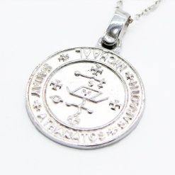 Alternative view of Medaglia Talismano d'argento dell'Arcangelo Michele - Purificazione, protezione