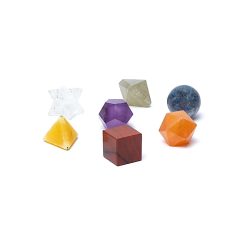 Set di 7 pietre dei chakra con geometria sacra