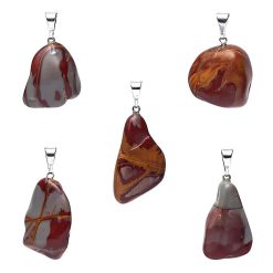 Ciondolo in Diaspro Noreena forato