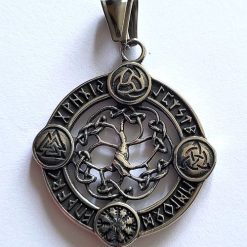 Alternative view of Ciondolo Albero della Vita Cerchio Runico