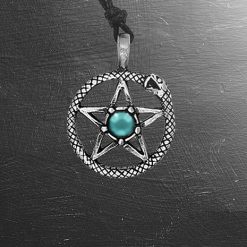Ciondolo Pentagramma e Serpente