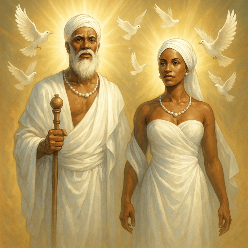 Obatala nella sua versione maschile e femminile