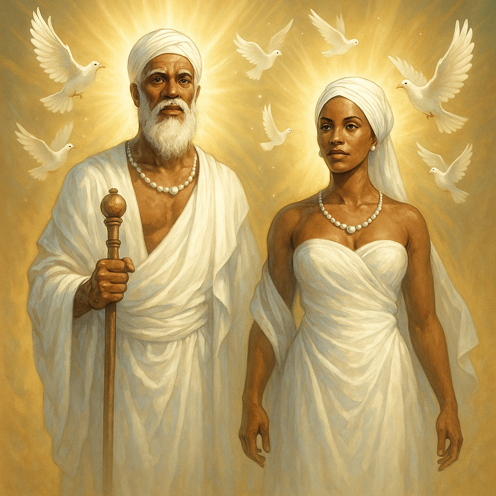 Obatala nella sua versione maschile e femminile