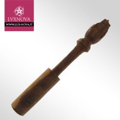 Battacchio in Legno Intagliato per Campane Tibetane - 20 cm
