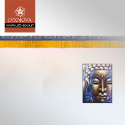 Fascia da appendere orizzontale in raso e broccato