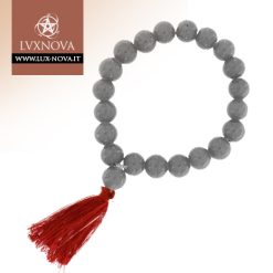 Braccialetto mala Perle in Vetro - Grigio